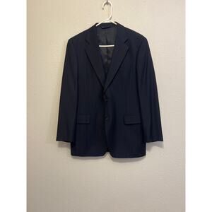 Paul Fredric Blazer Men's 40R Portugal Wedding Meeting Boss Pinstripe Formal‎